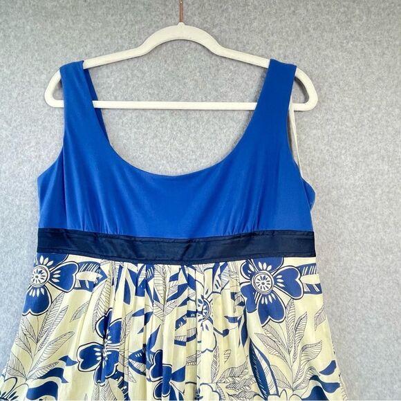 Kathryn Conover Vintag Poly Cotton Spandex Thin Strap Mini Floal Dress 14 #CC - Picture 3 of 13